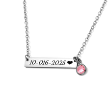 Custom Name Bar Necklace – Personalized Engraved Stainless Steel Jewelry for Women – Gold Plated or Silver – Non Tarnish - Adjustable Chain – Gift for Mom, Her, Birthday, Anniversary - Jexiva