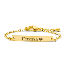 Personalized Baby Name ID Bracelet/Anklet – Custom Engraved Stainless Steel Jewelry for Babies, Toddlers & Kids – Gold or Silver – Adjustable Chain – Non Tarnish - Gift for Newborn, Baptism, Birthday - Jexiva