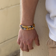 Unisex Stretch Bracelet - Pink Zebra, Lava, Hematite Natural Stone - Stress Relief, Balance, Chakra Activation, Protection, Luck, Meditation, Healing & Creativity - 10mm Beads - With a Luxury Gift Box