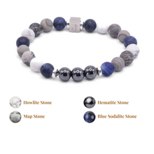 Unisex Stretch Bracelet - Variety Planets Natural Stone - Stress Relief, Balance, Chakra Activation, Protection, Luck, Meditation, Healing & Creativity - With a Luxury Gift Box