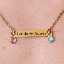 Custom Name Bar Necklace – Personalized Engraved Stainless Steel Jewelry for Women – Gold Plated or Silver – Non Tarnish - Adjustable Chain – Gift for Mom, Her, Birthday, Anniversary - Jexiva