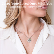 Personalized Birthstone Name Necklace for Women – Custom PVD Gold Plated, Silver Stainless Steel Pendant - Non Tarnish – Engraved Disc Charm Jewelry – Gift for Mom, Grandma, Birthday & Mother's Day - Jexiva