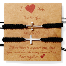 2 Pcs Couples Bracelet Magnetic Healing Stone Stretch Cord Friendship Bracelet for Men & Women