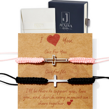 2 Pcs Couples Bracelet Magnetic Healing Stone Stretch Cord Friendship Bracelet for Men & Women