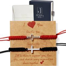 2 Pcs Couples Bracelet Magnetic Healing Stone Stretch Cord Friendship Bracelet for Men & Women