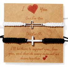 2 Pcs Couples Bracelet Magnetic Healing Stone Stretch Cord Friendship Bracelet for Men & Women