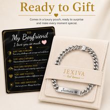 Unisex Personalized Engraved Miami Link ID Bracelet - Custom Names, Date, Coordinates, Symbols - 316L Stainless Steel 7mm Cuban Chain - Double-Sided Engraving - Silver/PVD Gold Plated - 7.5in/8.5in - Casual Anniversary Gift - Jexiva