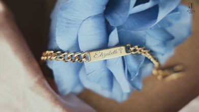 Unisex Personalized Engraved Miami Link ID Bracelet - Custom Names, Date, Coordinates, Symbols - 316L Stainless Steel 7mm Cuban Chain - Double-Sided Engraving - Silver/PVD Gold Plated - 7.5in/8.5in - Casual Anniversary Gift